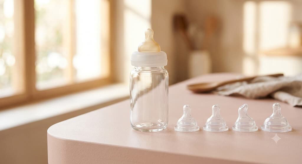 راهنمای خرید شیشه شیر نوزاد؛ جنس، سایز و سر شیشه را چطور انتخاب کنیم؟